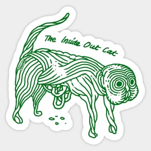 The Inside Out Cat Sticker